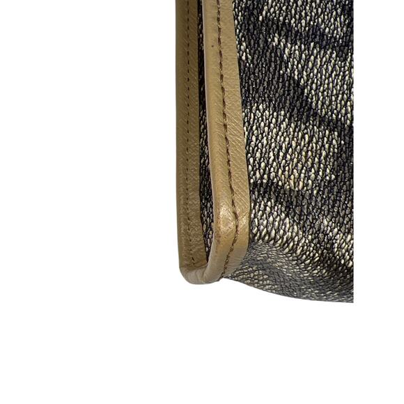 Yves Saint Laurent YSL Giraffe Print Clutch Bag Coated Canvas Leather Trim - Picture 16 of 16